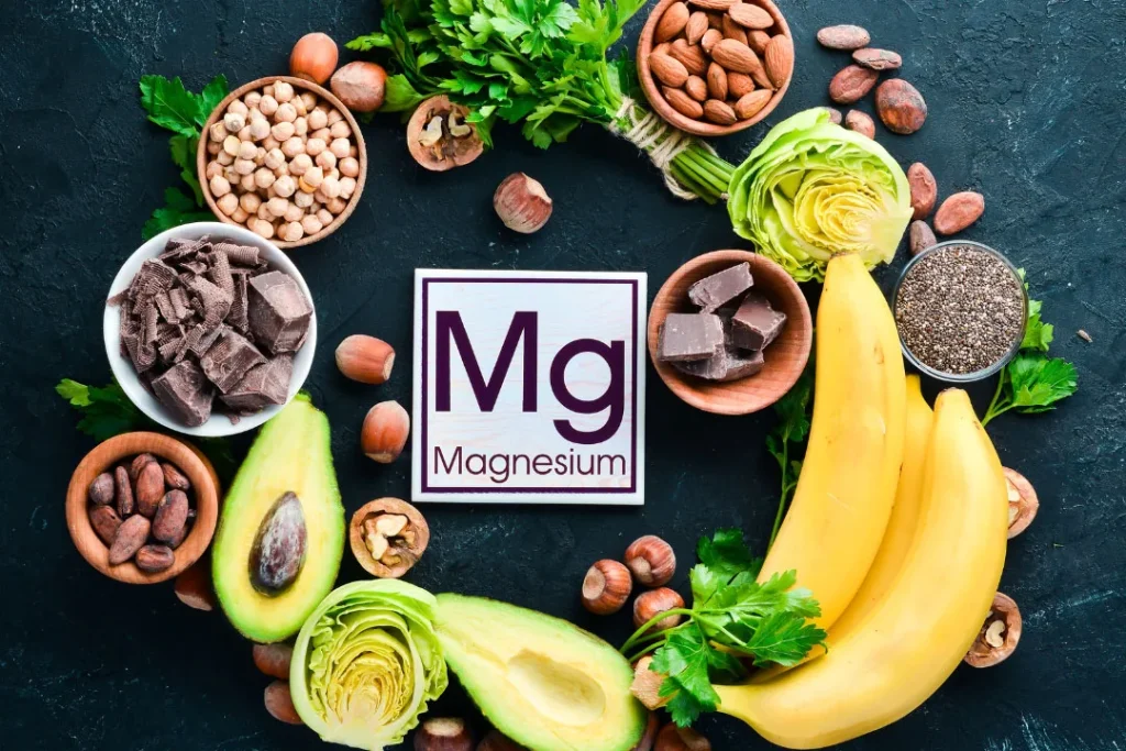 Magnesium can be obtained from banana and almond.