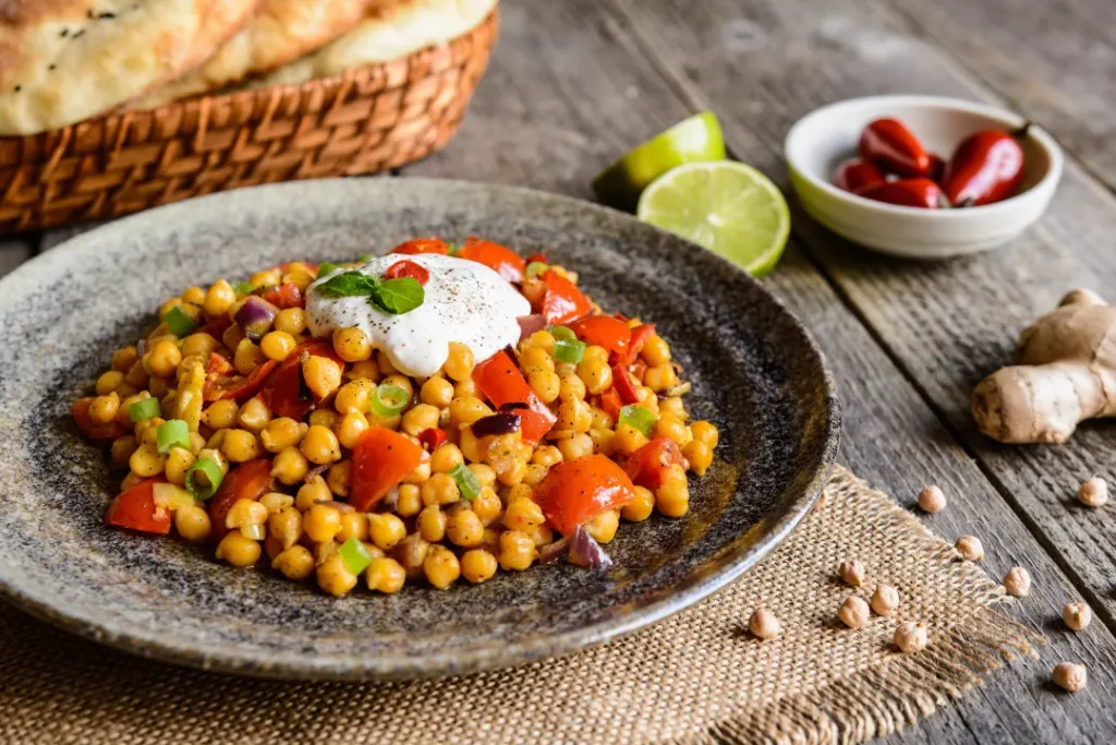 Traditional spicy chickpeas