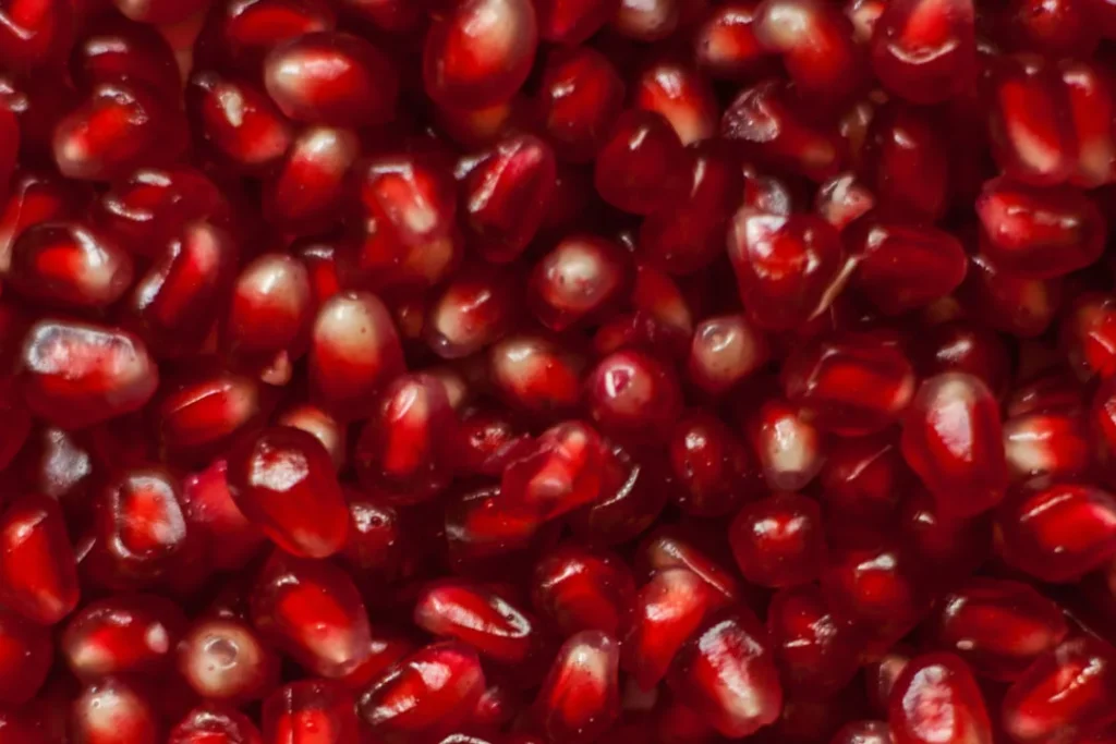 Pomegranate seeds.